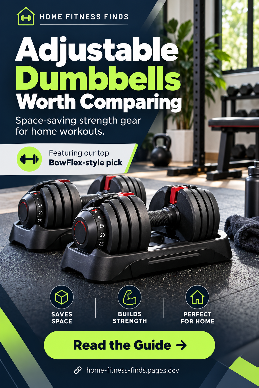 Illustrative home fitness guide artwork, not an exact product photograph
