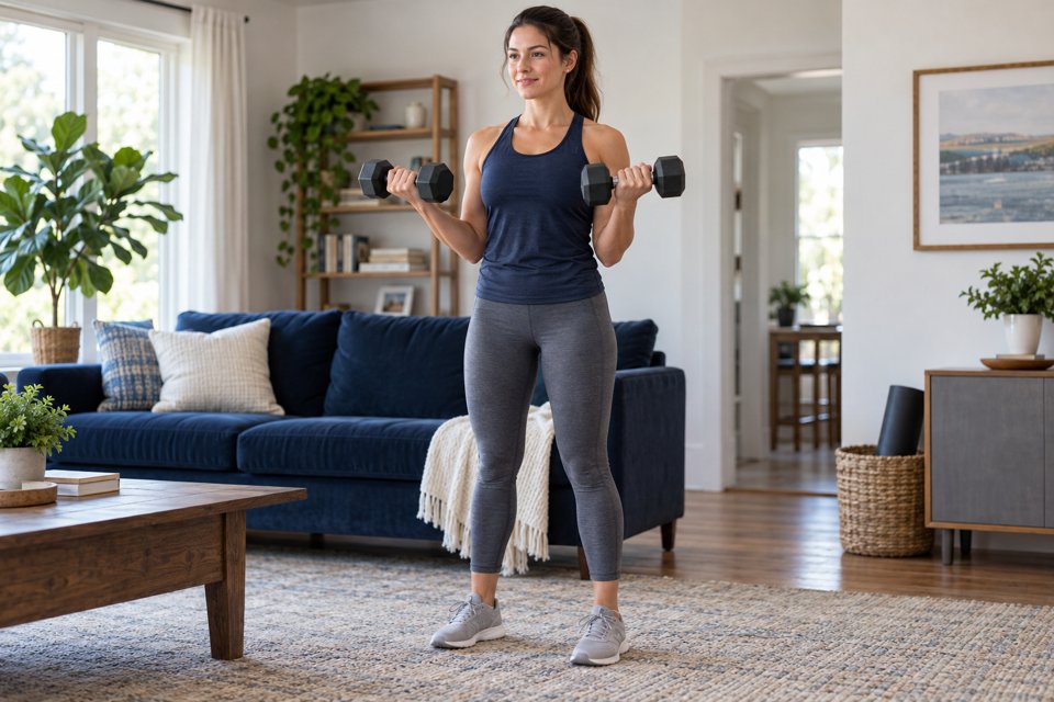 Illustration for the dumbbells buying guide; not an exact product photograph